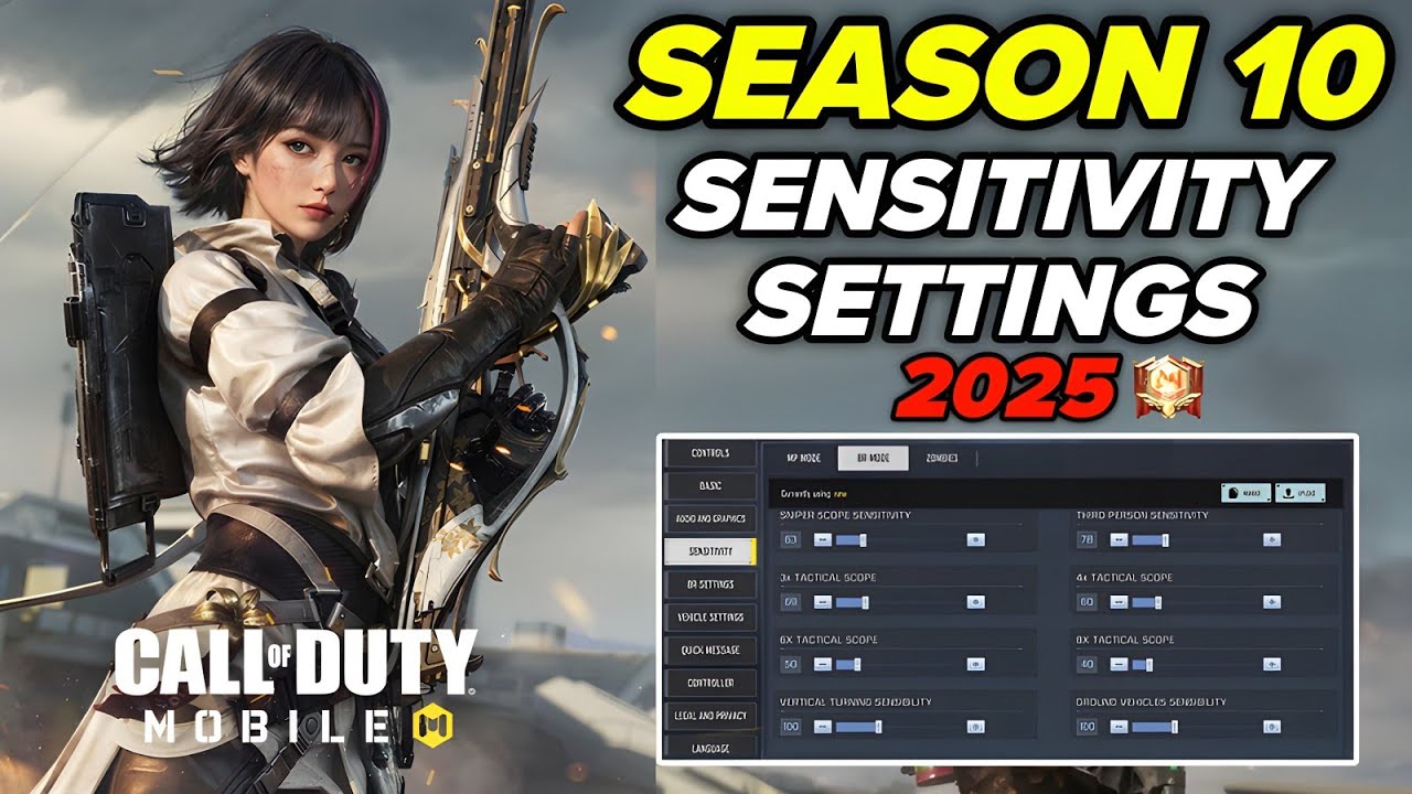 *Season 10*Ultimate Zero Recoil Sensitivity Settings For Call of Duty Mobile For BR & MP(2025)