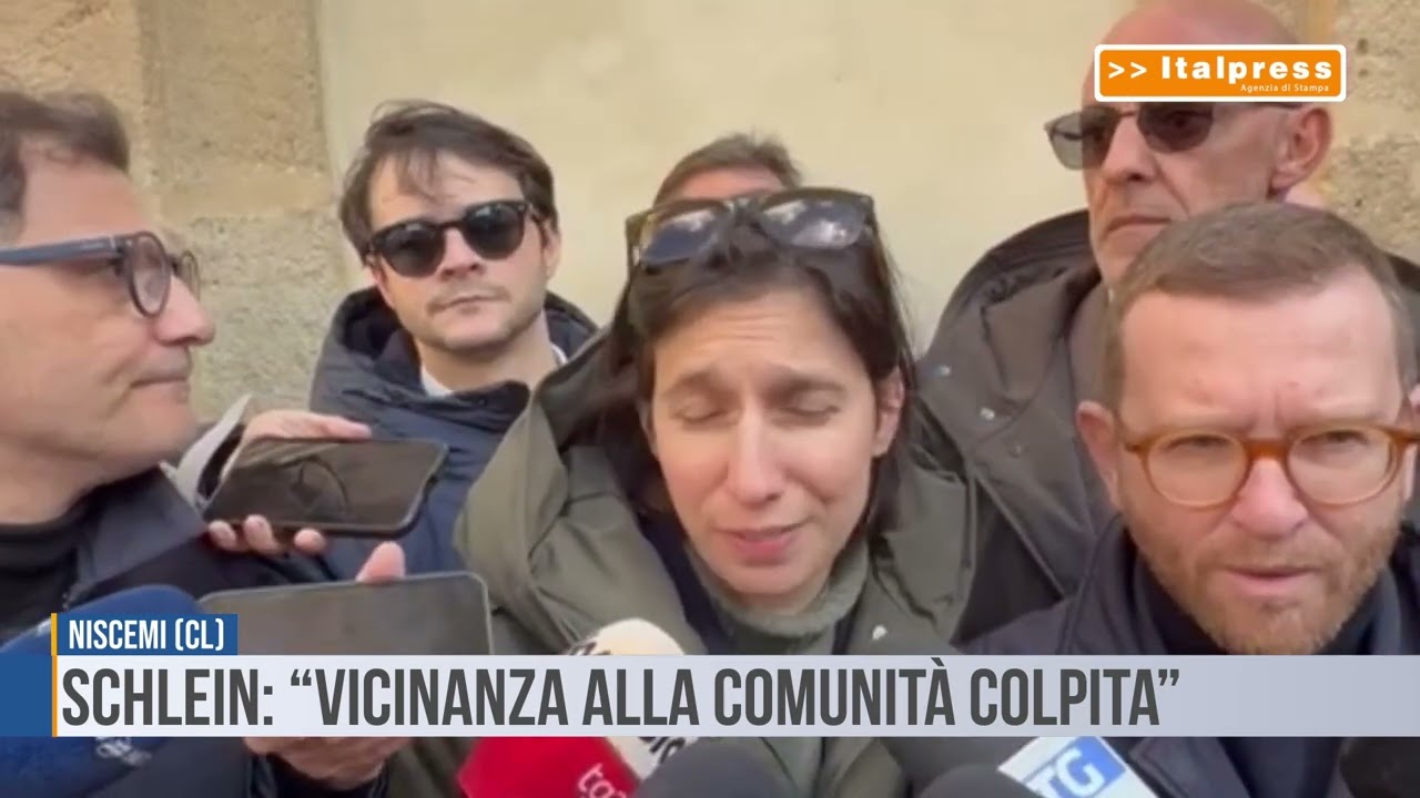 Niscemi: Schlein: &ldquo;Vicinanza alla comunit&agrave; colpita&rdquo;