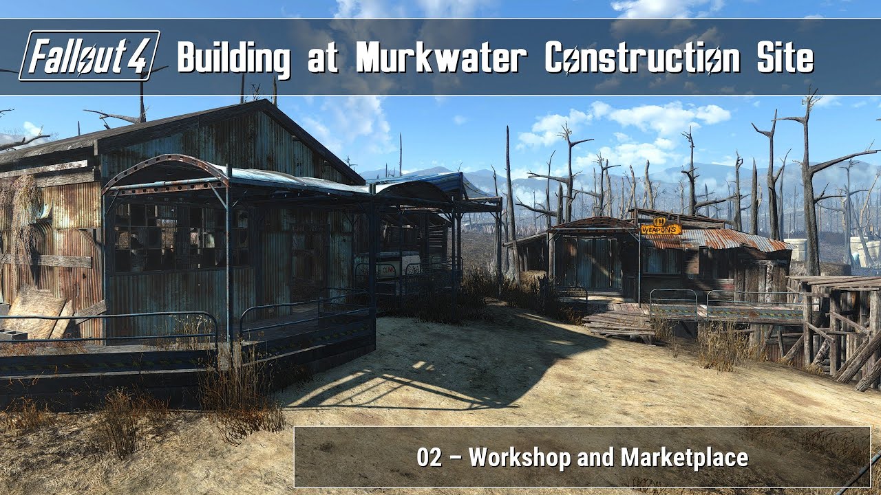 Fallout 4 - Building at Murkwater 02 (Workshop and Marketplace)