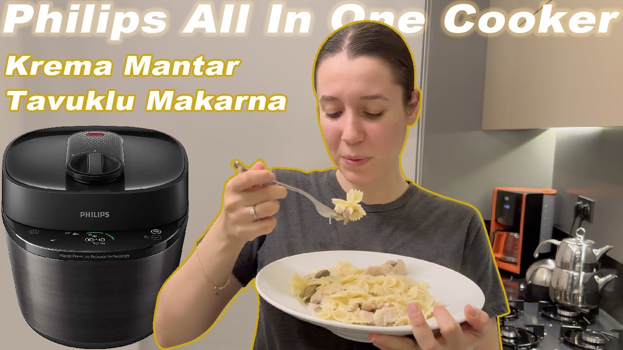 Philips All In One ile Tavuklu, Mantarlı, Makarna Nasıl Yapılır