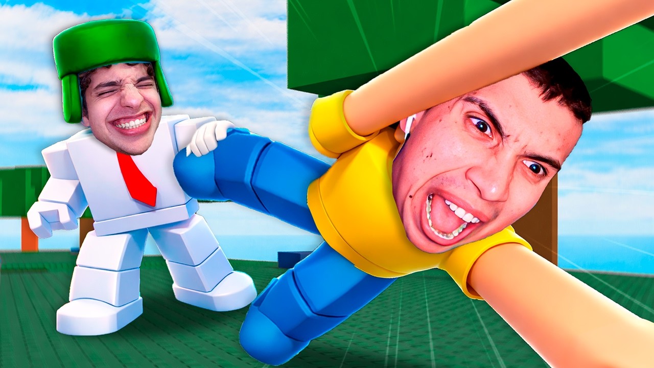 ESTIRA a un AMIGO en ROBLOX con ABRAHAM 😂
