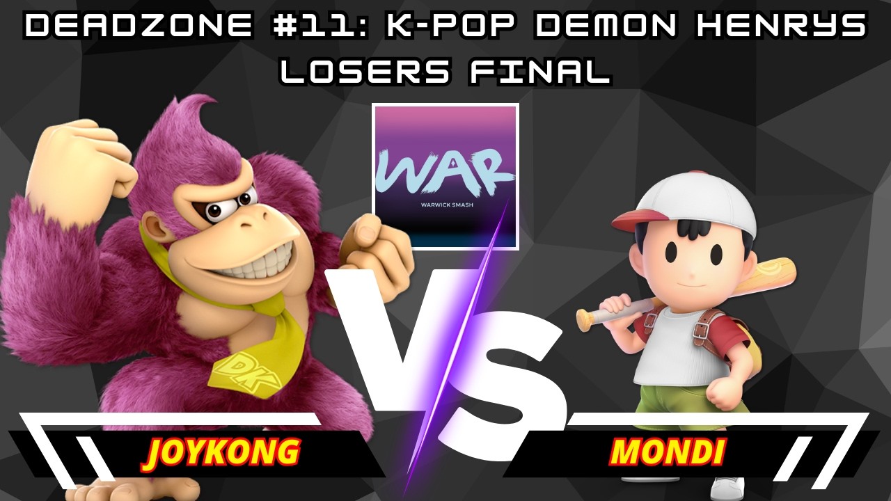 JoyKong (Donkey Kong) Vs. Mondi (Ness) | Deadzone #11: K-Pop Demon Henrys | Losers Final | SSBU