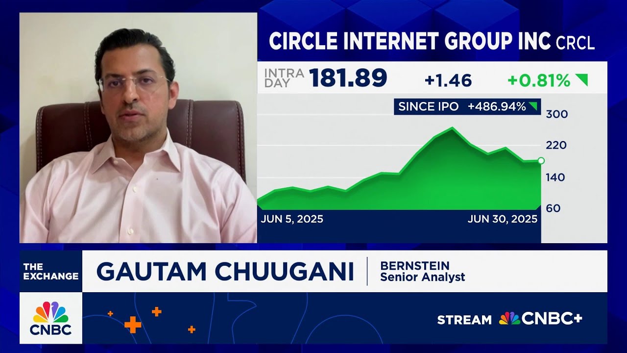 Circle would be the largest regulated stablecoin if GENIUS Act passes, says Bernstein&rsquo;s Chhugani