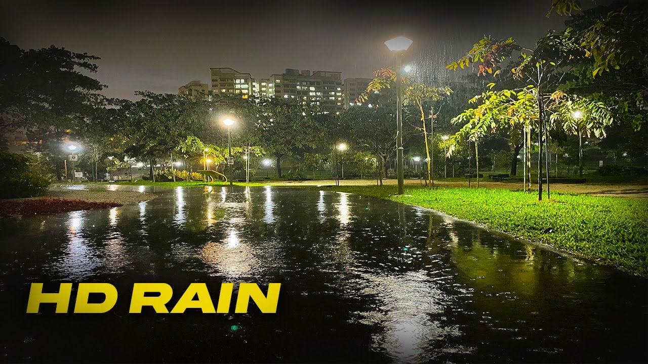 Heavy Rain Walk in Singapore| Thunderstorm