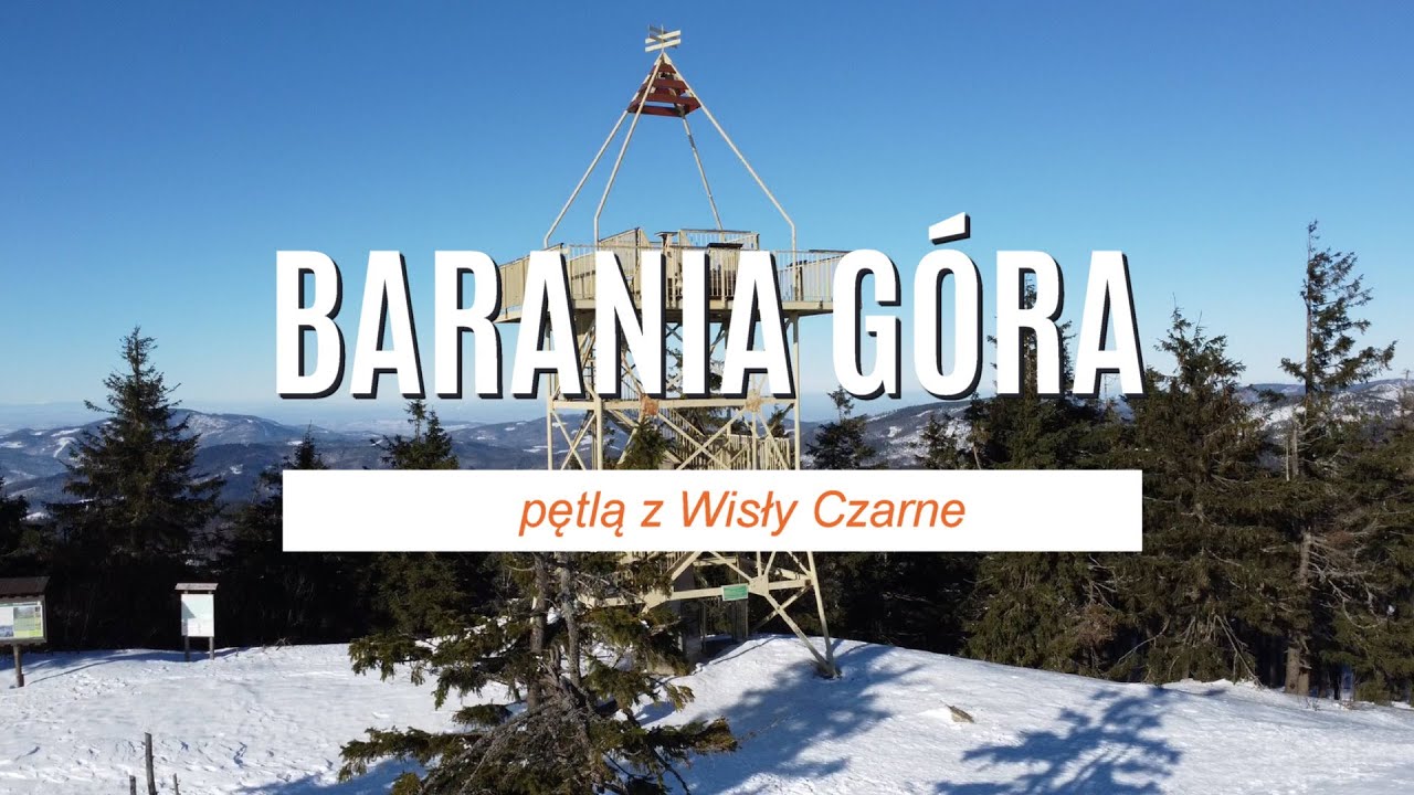 Barania Góra zimą z Wisły Czarne