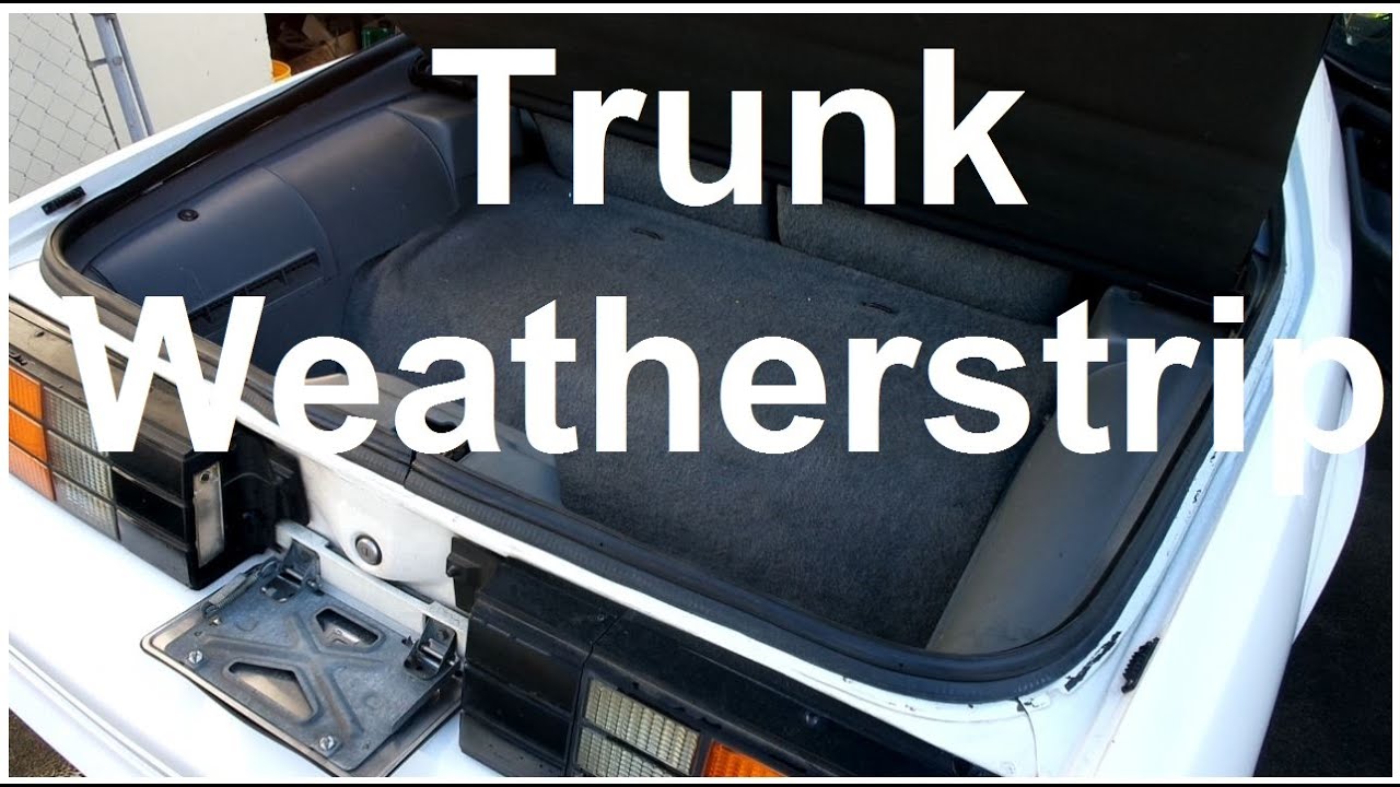 New Trunk Weatherstrip STOP Leaks! (1982-1992 Camaro/Firebird)