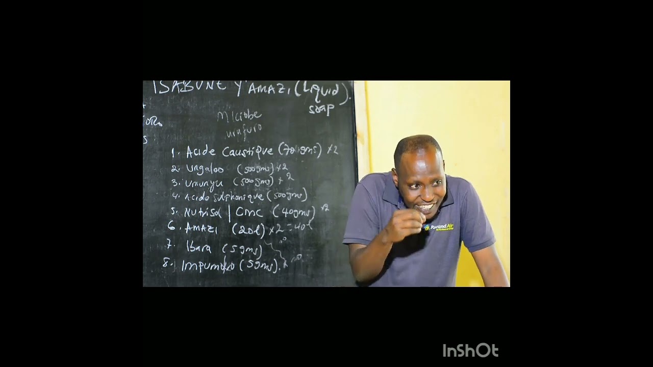 TWIGE GUKORA ISABUNE Y'AMAZI HAMWE NA TEACHER KAMUKAMA