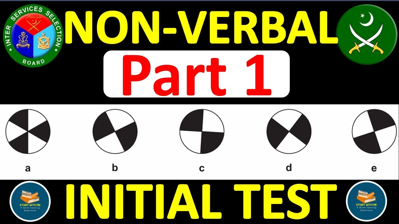 ISSB Preparation | Initial Test | Verbal Non Verbal Intelligence Test Part 1