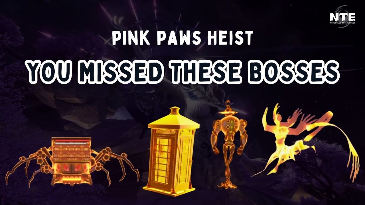 Все места нахождения секретных золотых боссов в Pink Paws Heist (NTE)