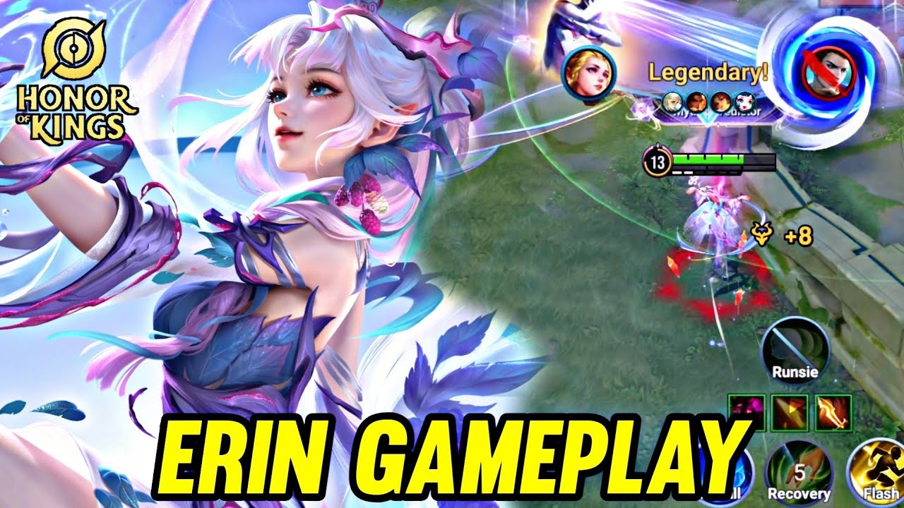 HOK : ERIN GAMEPLAY | IN MID LANE - HONOR OF KINGS
