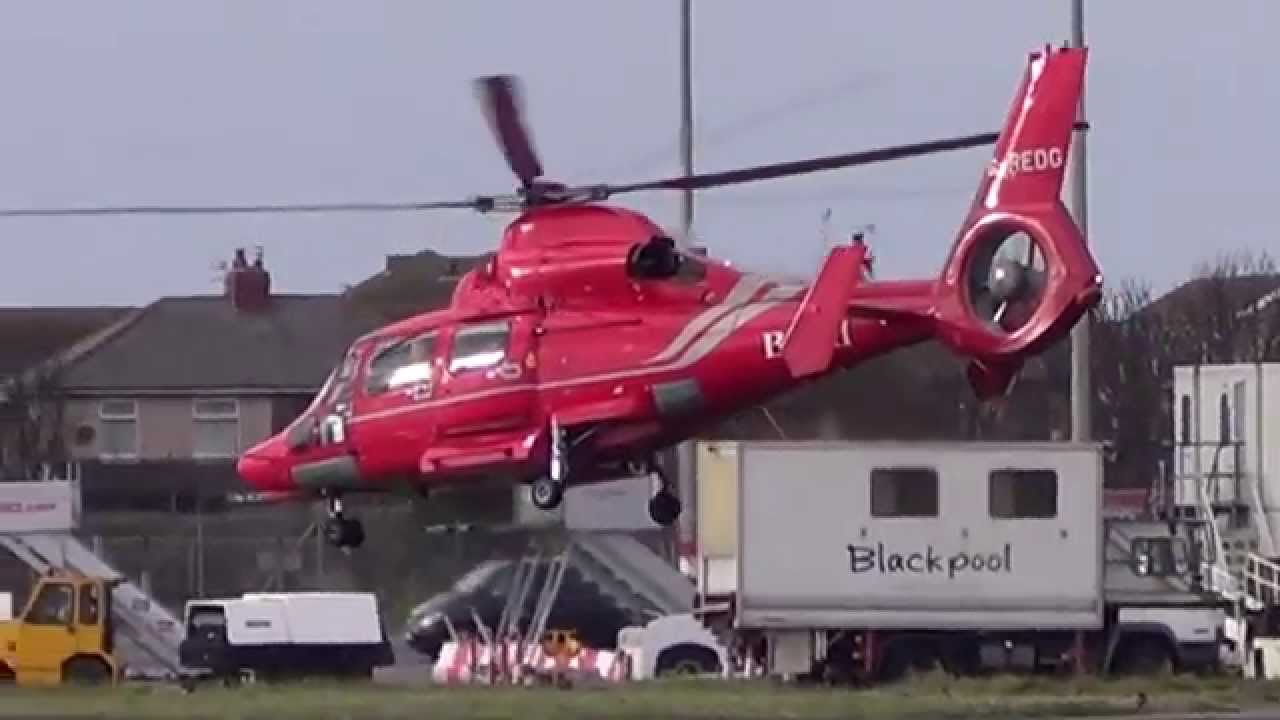 Eurocopter SA 365/AS365 Dauphin 2-Bond Helicopters @ Blackpool Airport