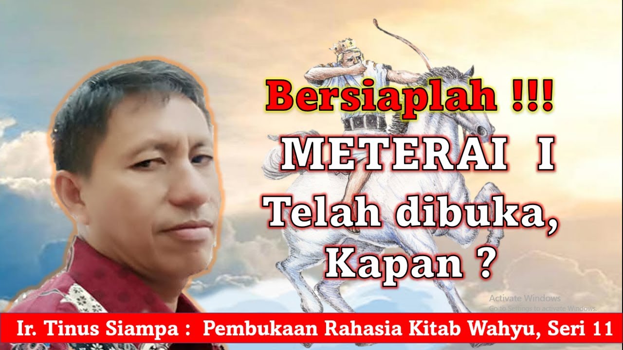 Bersiap-siaplah, Meterai Pertama Telah dibuka ?