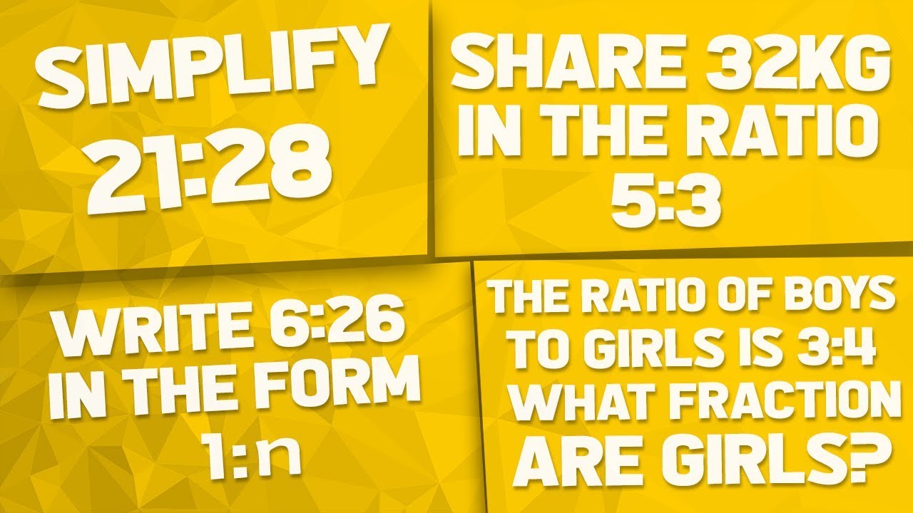 Ratio: EVERYTHING you need to know for maths GCSE!