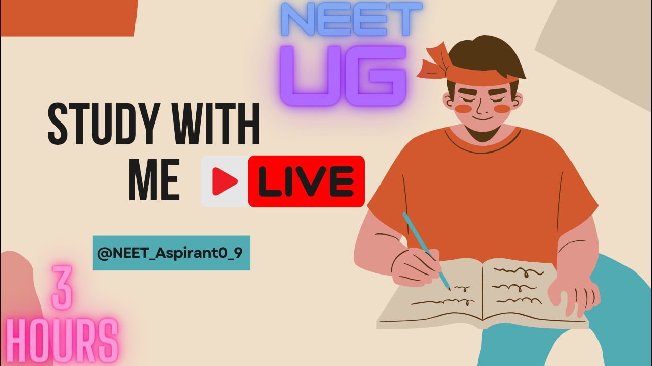 STUDY WITH ME Vlog | LIVE 🔴| NO Music | Study Hard With Me For NEET | JEE | SSC #neet #ntascam