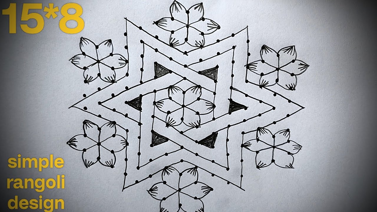15*8 pulli kolam🌺Maasi Madham Kolam🌺Big Kolam🌺@jagasrangoli#subscribe#trending#viral#pullikolam#art 