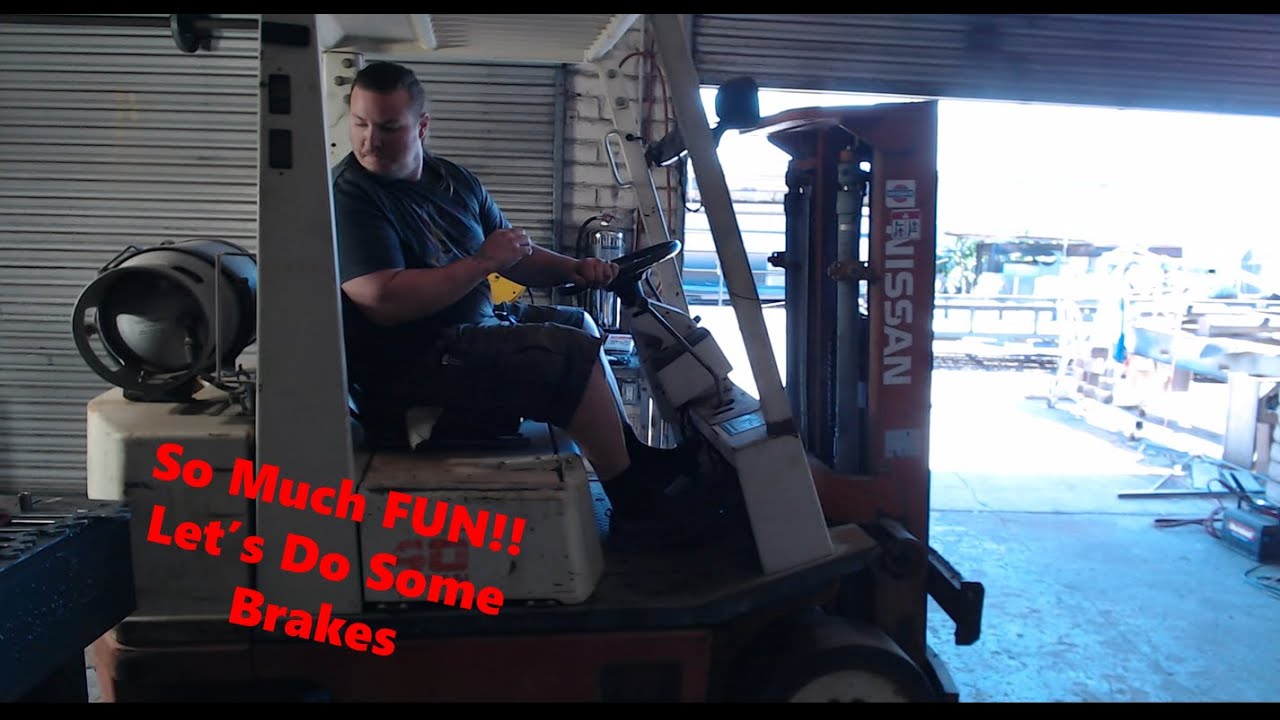 Nissan Forklift Pt 1  The BRAKES