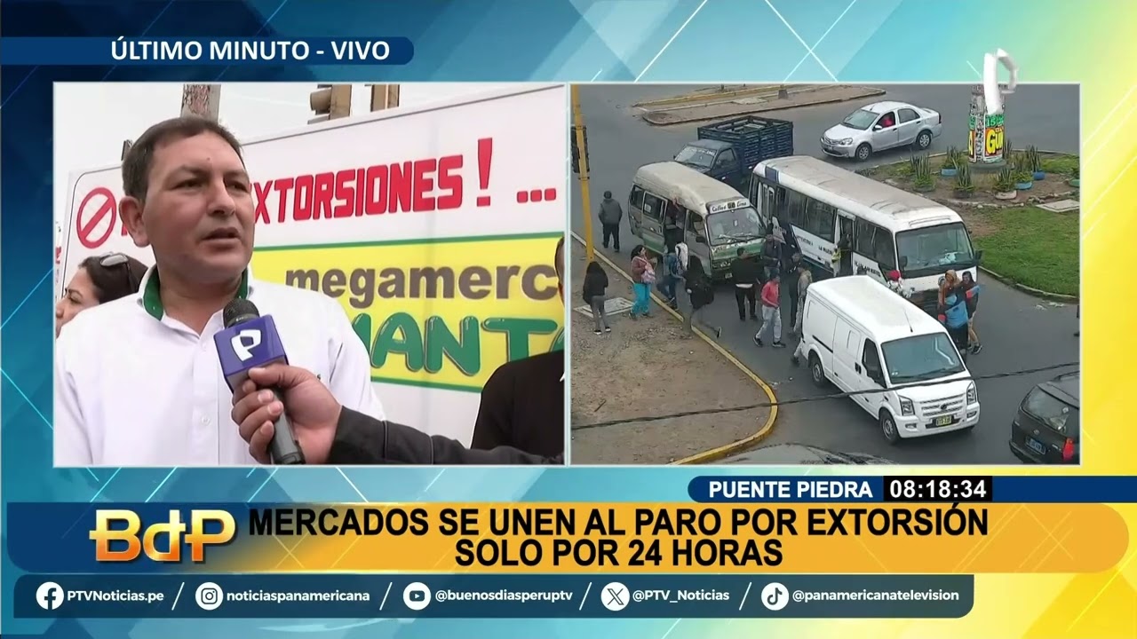Mercados de Puente Piedra se suman al paro del 10 de octubre por 24 horas debido a extorsiones