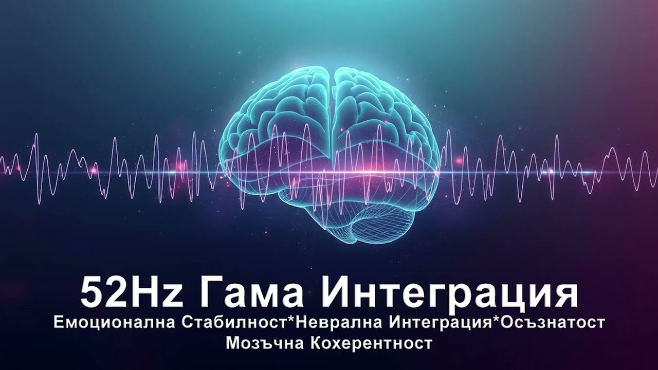 52Hz Гама Бинаурални Тонове | Неврална интеграция и емоционална стабилност