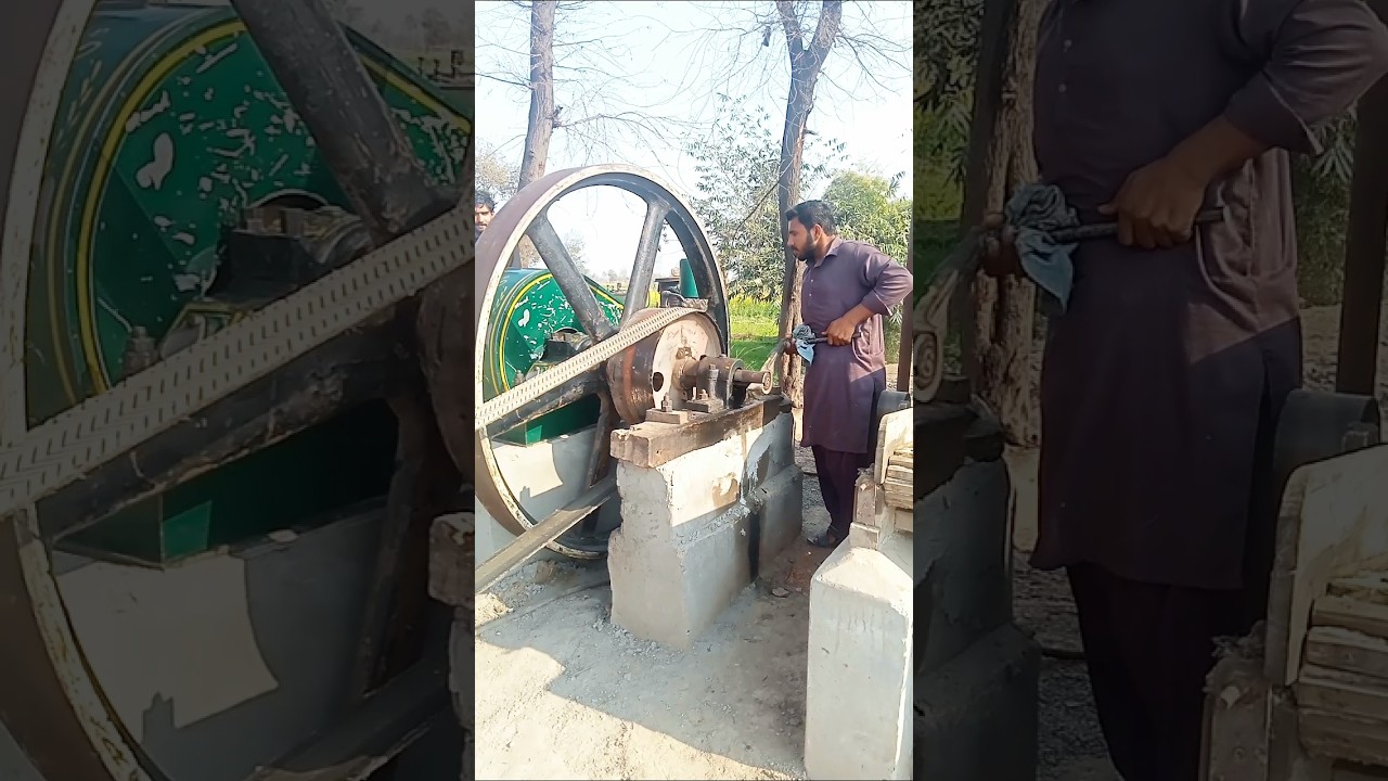 Dangerous Diesel Engine Starting Up Short Video #dieselengine #blackengine