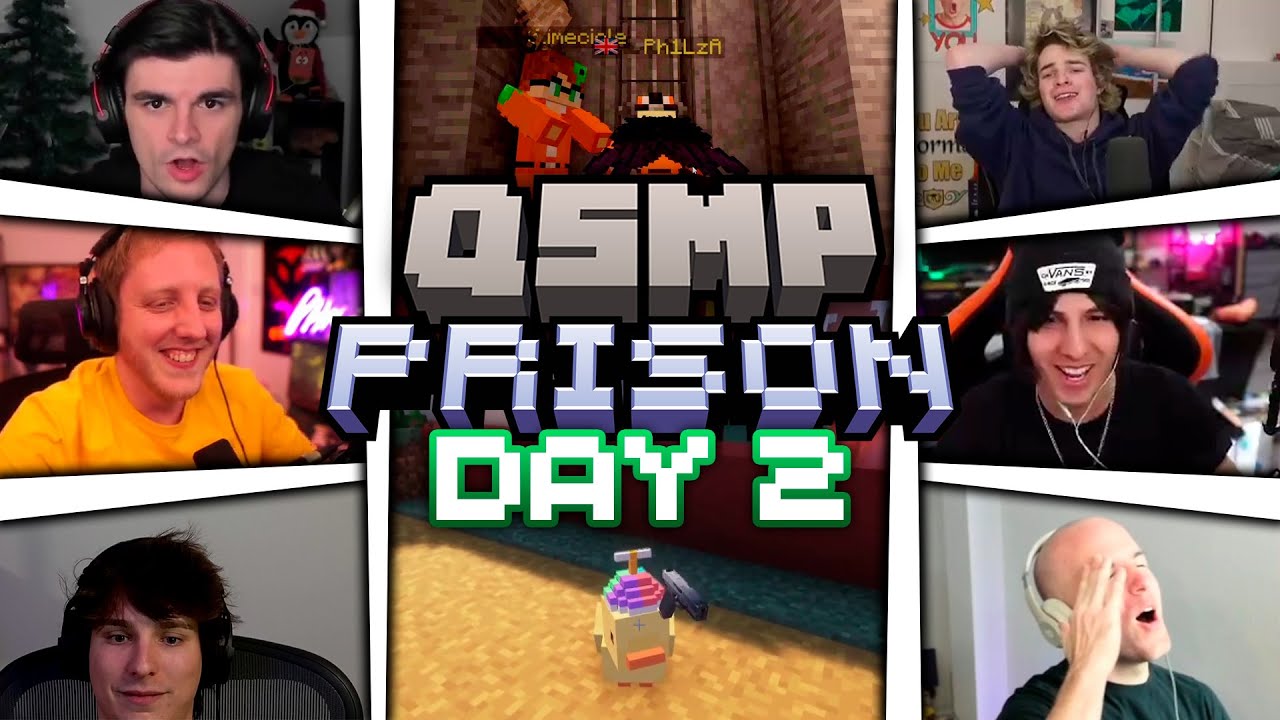FUNNY MOMENTS FROM DAY 2 OF QSMP PRISON  | KARMA EXTRA