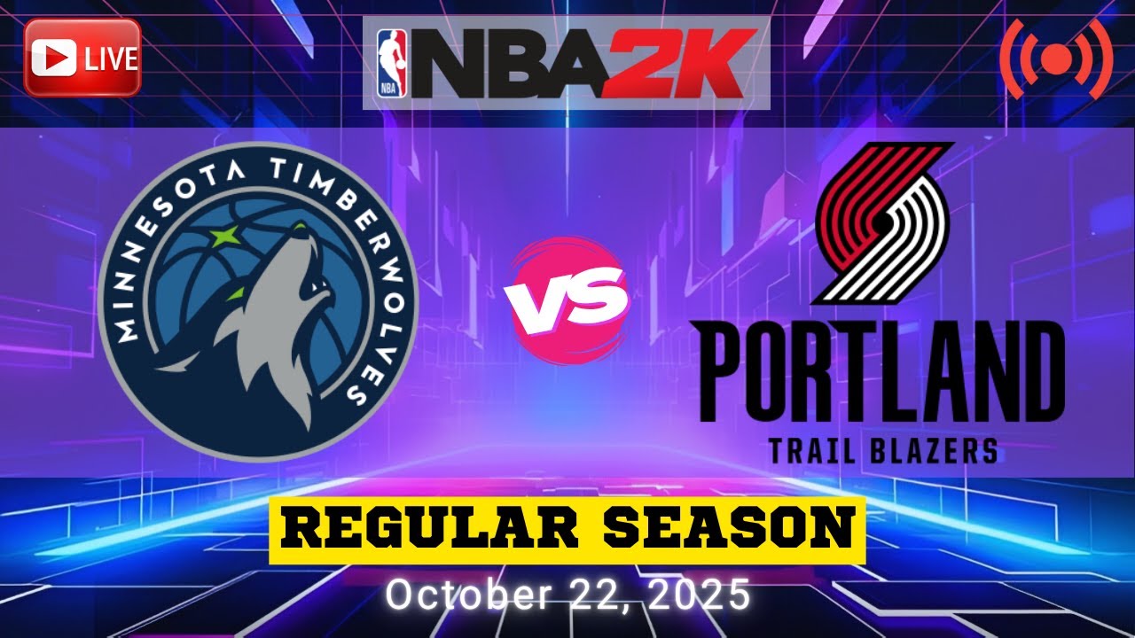 OCTOBER 22, 2025 | TIMBERWOLVES VS TRAIL BLAZERS | NBA REGULAR SEASON | LIVE FULL GAME | NBA 2K26