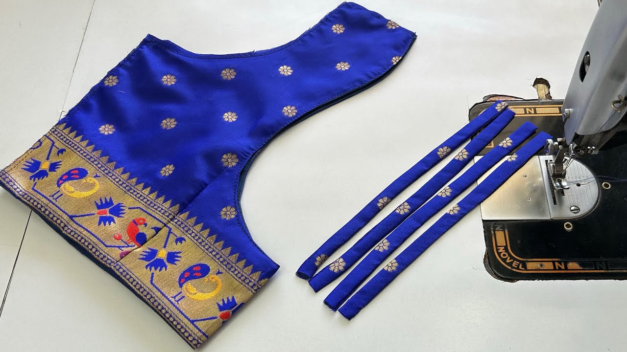 Model Blouse Design Back | Silk Saree Blouse Design | Cutting And Stitching Back Neck Blouse Design