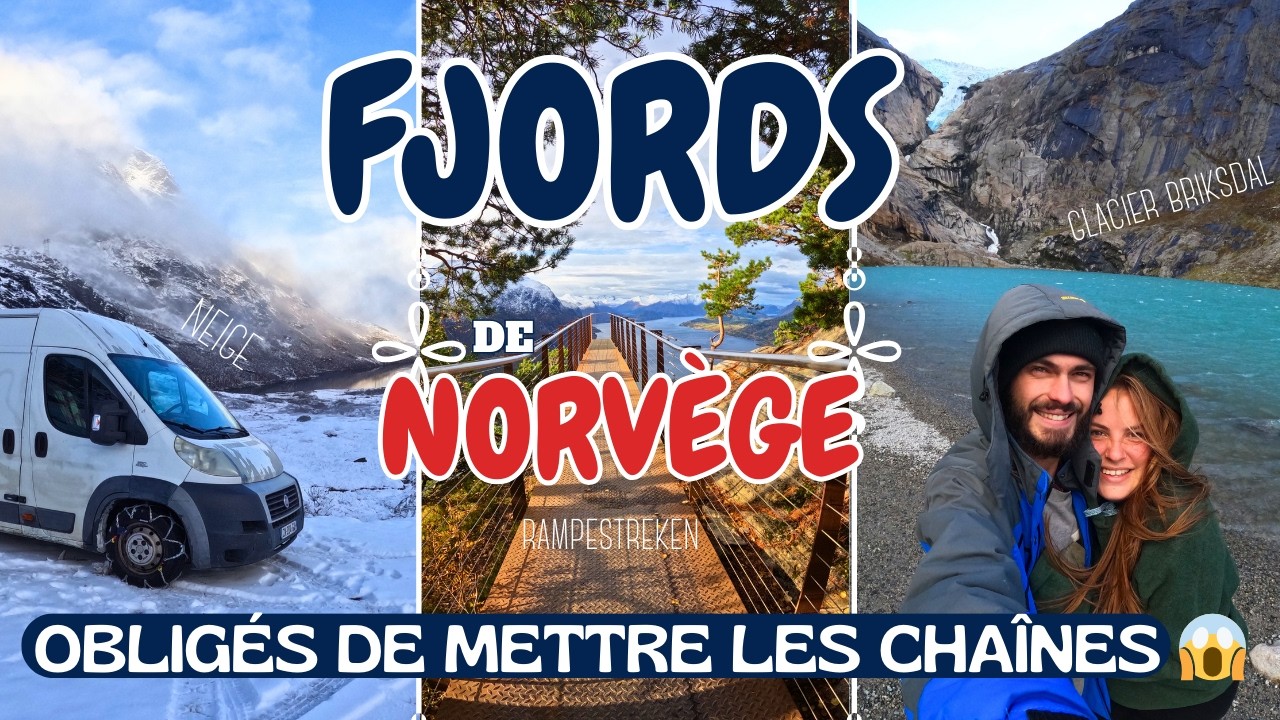 Les FJORDS de NORVÈGE en VAN (et notre premier GLACIER)🧊😱🇳🇴❤️⎮ROADTRIP en Van aménagé VLOG #29