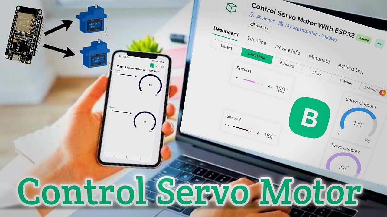 Как управлять сервоприводом с помощью Blynk IOT и ESP32 | Управление сервоприводом с помощью Blynk