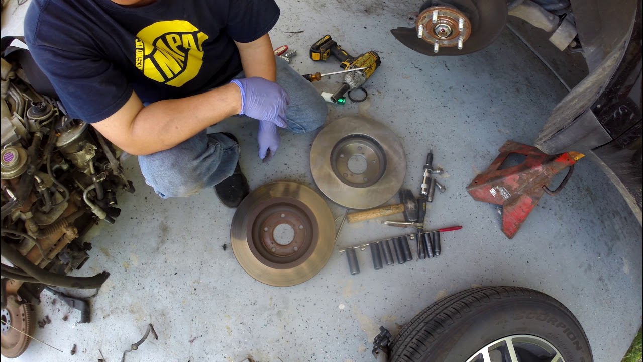 2009-2015 honda pilot front brake and rotor replacement