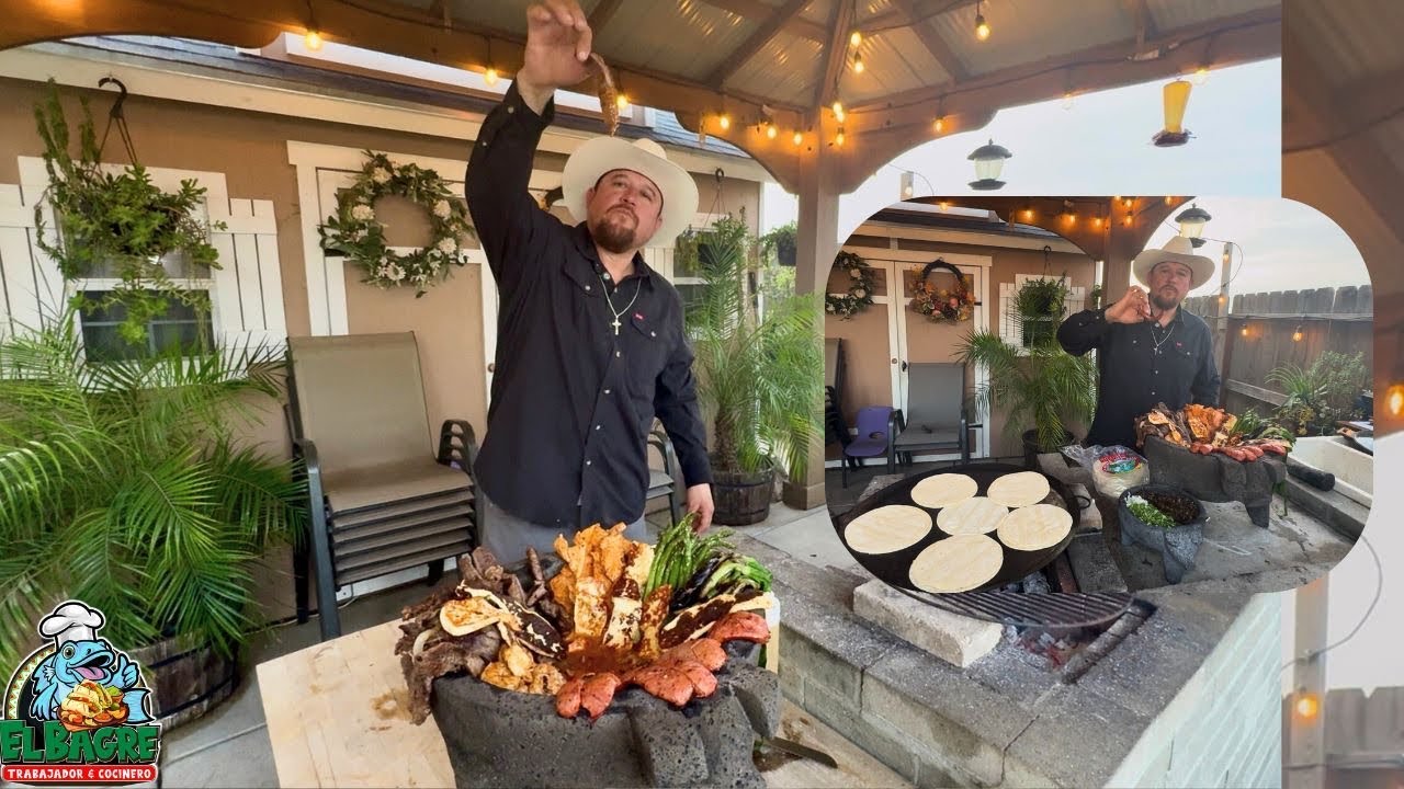 MOLCAJETE 🔥MAR y TIERRA 😋🍤🥩
