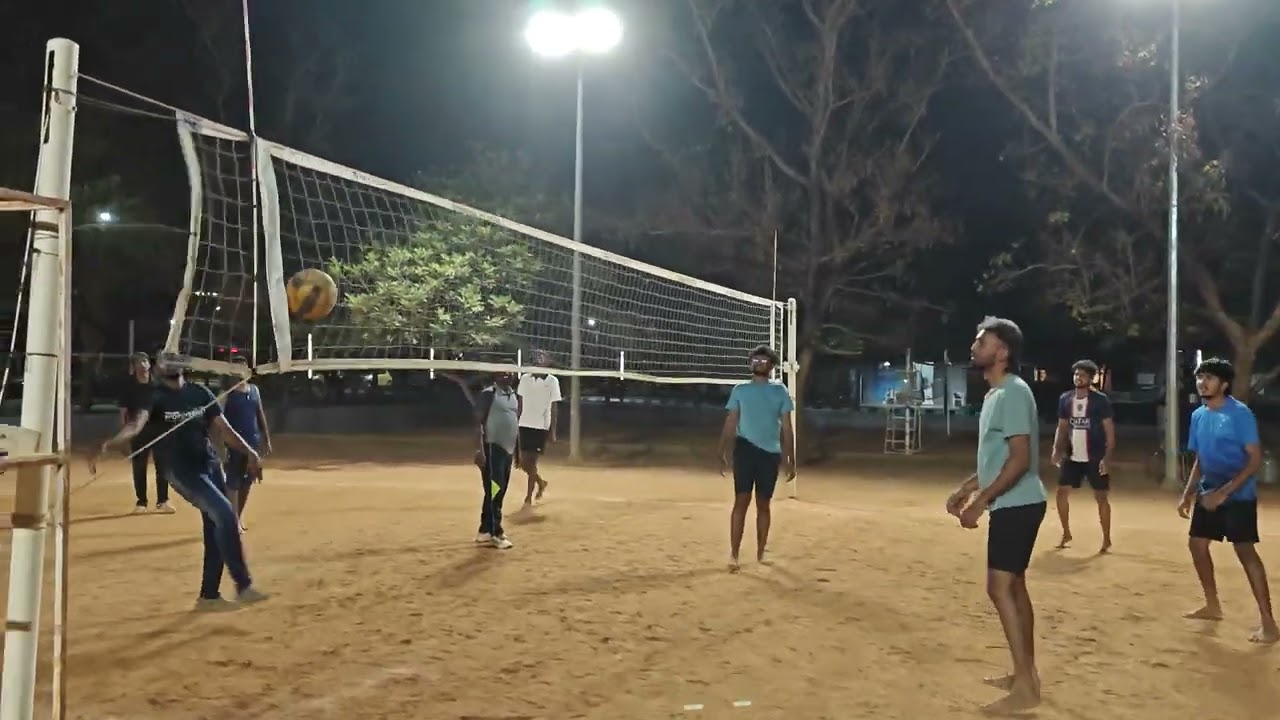 Staff volleyball practice session today 