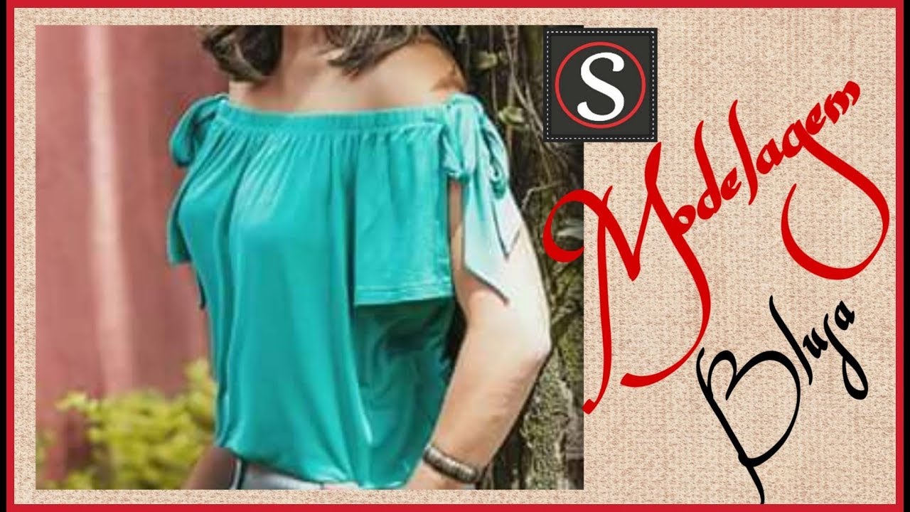 Modelagem em foco#  43:Modelagem de Blusa Ombro a Ombro, foto ilustrativa.