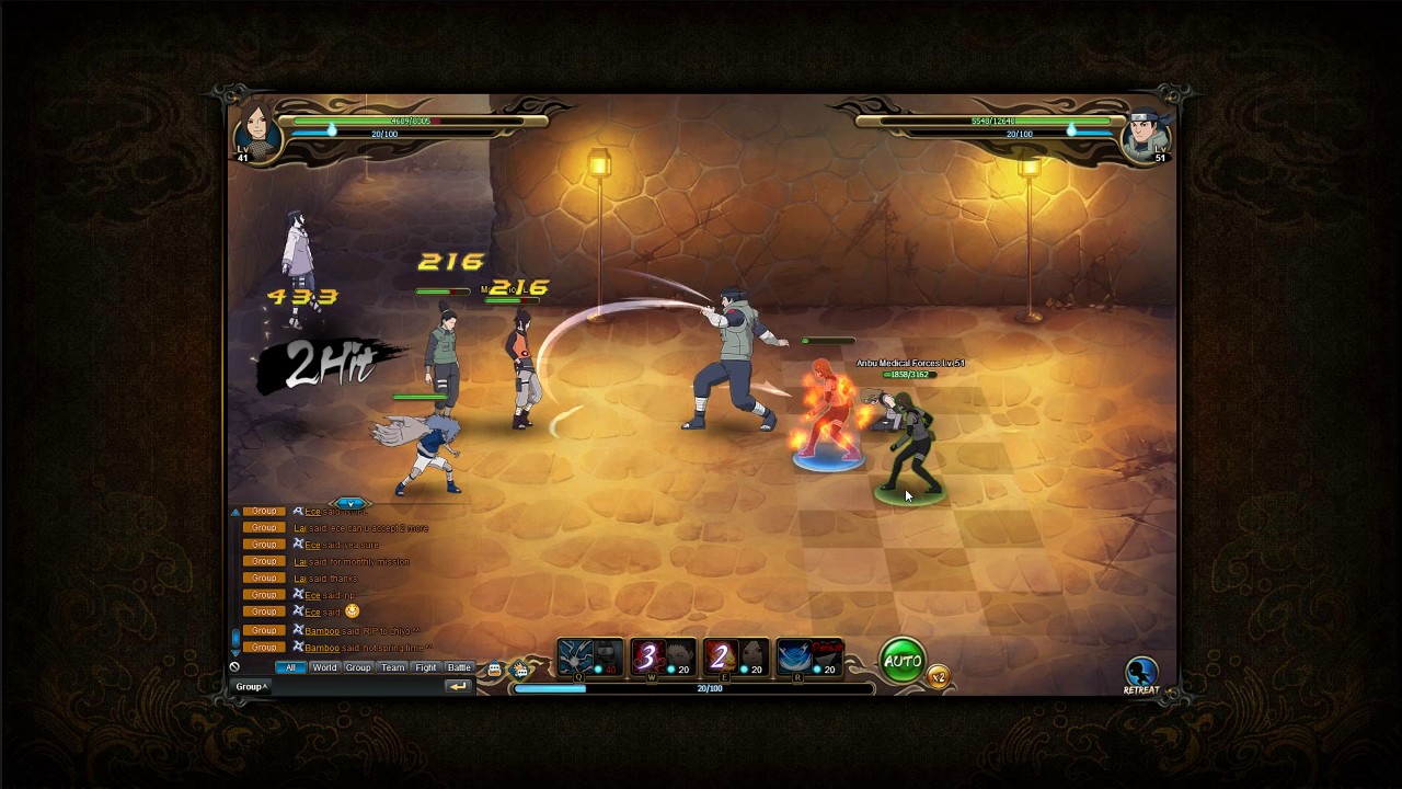 Naruto Online - Ninja Exam 51 [Scarlet Blaze F2P lineup]