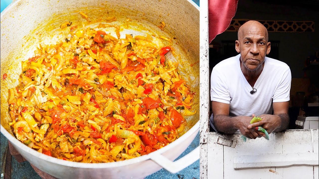 Saltfish Buljol by Uncle Clyde in Paramin, Trinidad & Tobago | In De Kitchen