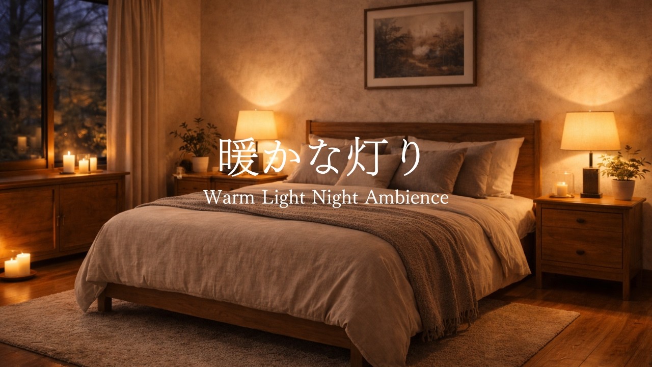 【Relaxing Piano Music】Warm Light Night Ambience