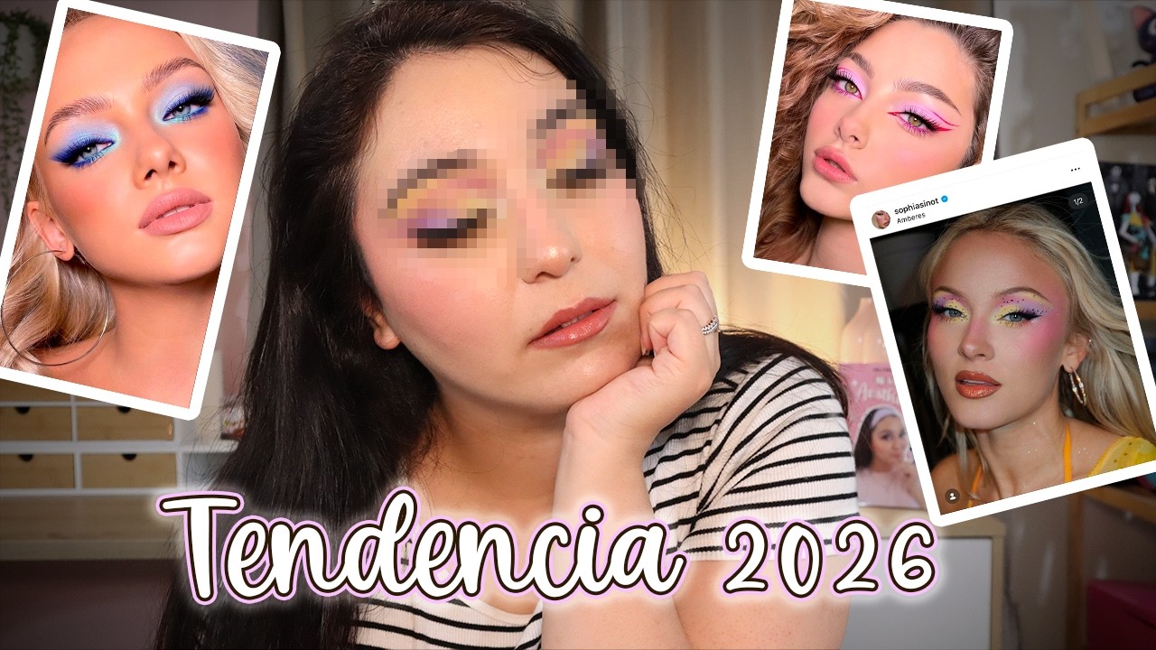 Tendencia  de maquillaje ojos 2026. ¿Les gusta?