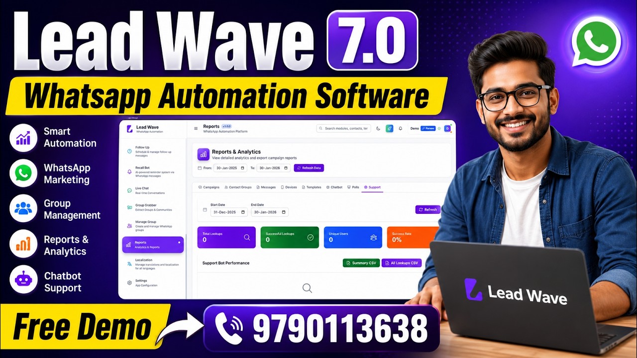 WhatsApp Automation Software License Validation Fix | Lead Wave 7.0 New Update