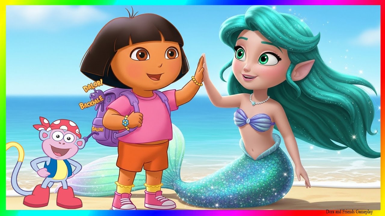Dora the Explorer 🐠 Mermaid Rescue Adventure | Underwater 3D Kids Story