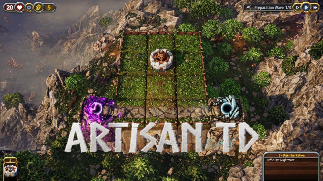 Artisan TD - 0. Disembarkation (Nightmare Difficulty with 3 Stars)