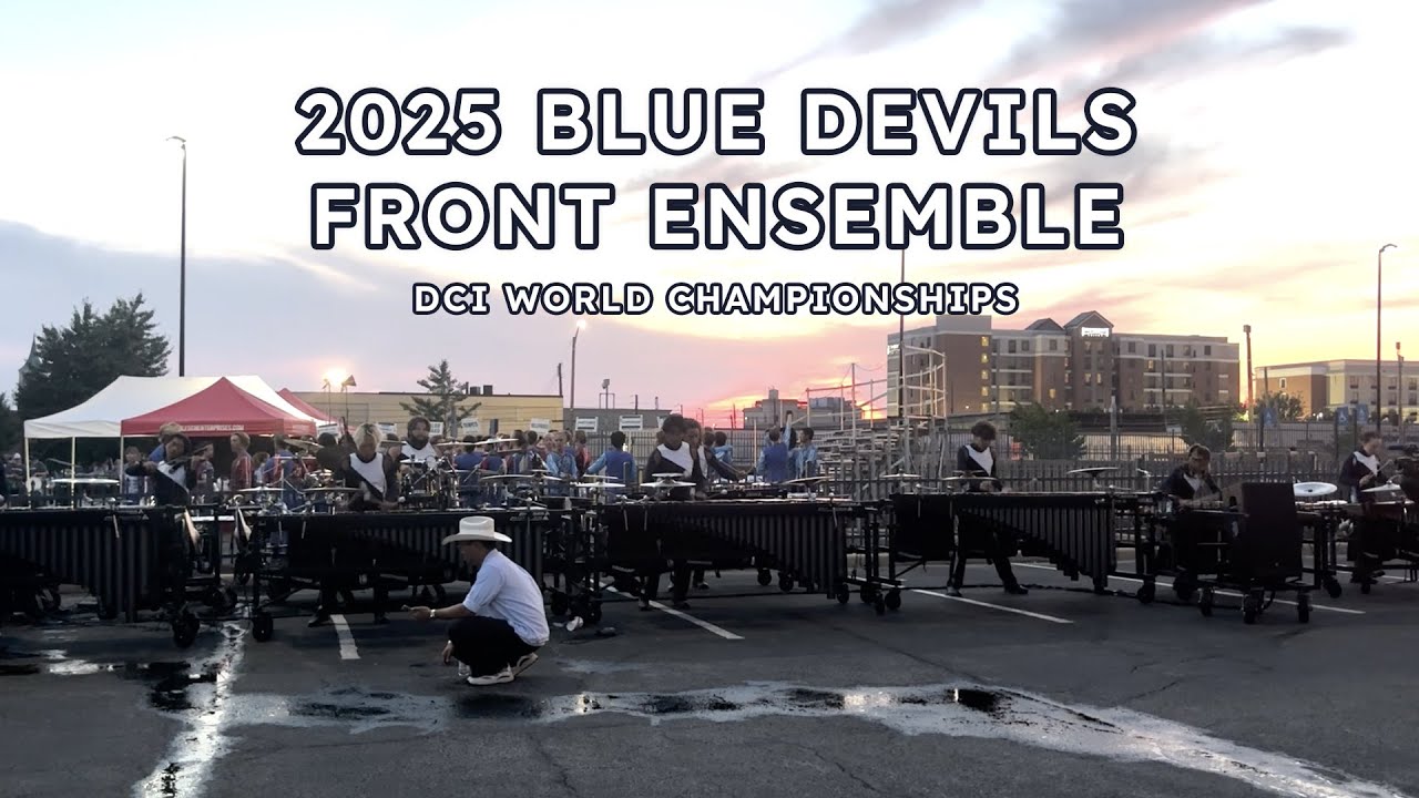 2025 Blue Devils Front Ensemble In The Lot @ DCI World Championships