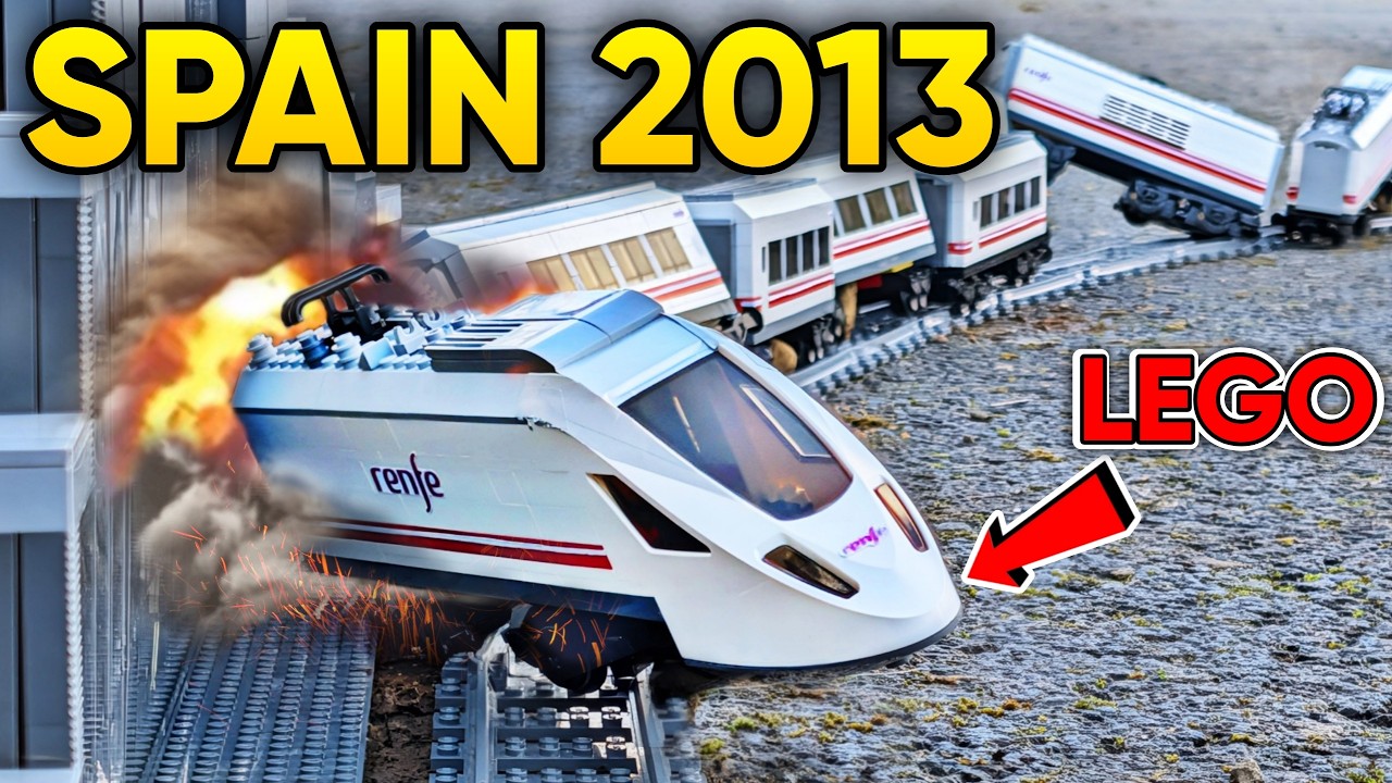 Real Life Train Crashes Recreated in Lego