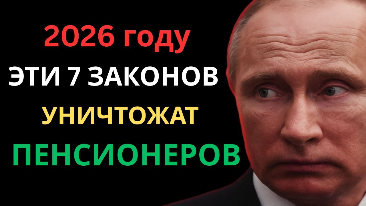 Пенсионеры в шоке! 7 жестких законов вступят в силу в 2026 году.