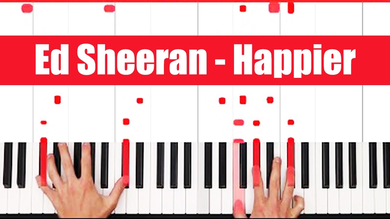 Happier Ed Sheeran Piano Tutorial Easy Chords