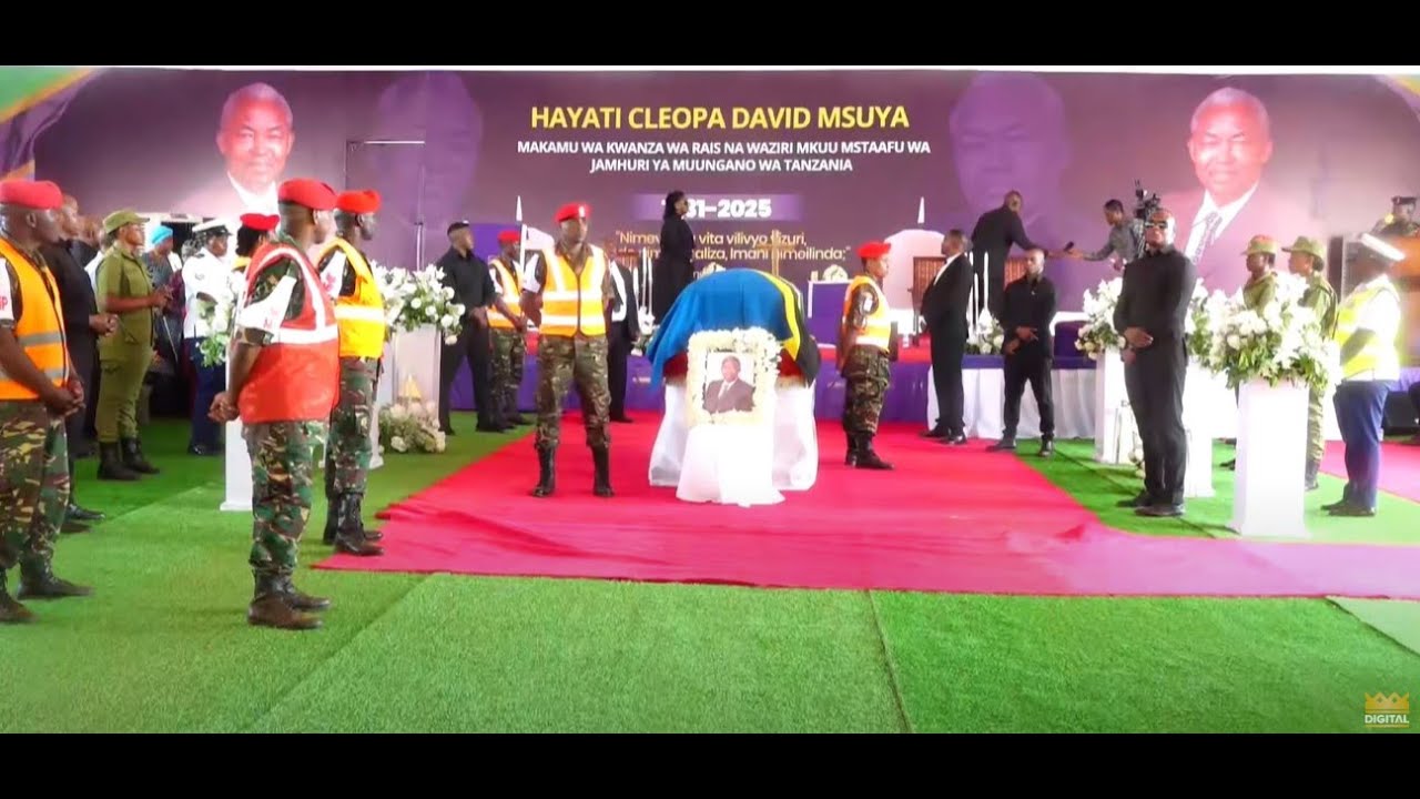 LIVE : MAZISHI YA HAYATI WAZIRI MKUU MSTAAFU MSUYA, MWILI WAKE UKIAGWA MUDA HUU MWANGA