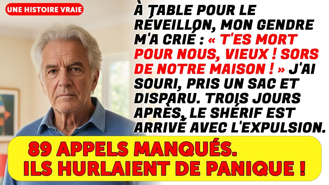 Au Réveillon De Noël, Mon Gendre A Hurlé : « T'es Mort Pour Nous, Vieux ! Dégage ! »