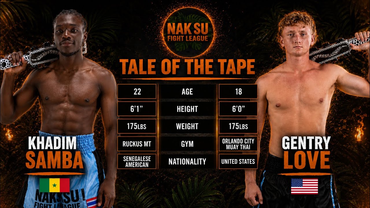 Nak Su Fight League: War in the Jungle - Co main Event - Khadim Samba VS Gentry Love Full Fight