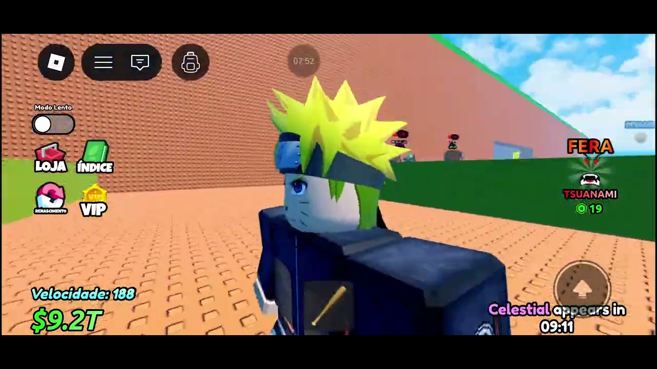 Tenho que fugir de um Tsunami pra pegar Brainrots!