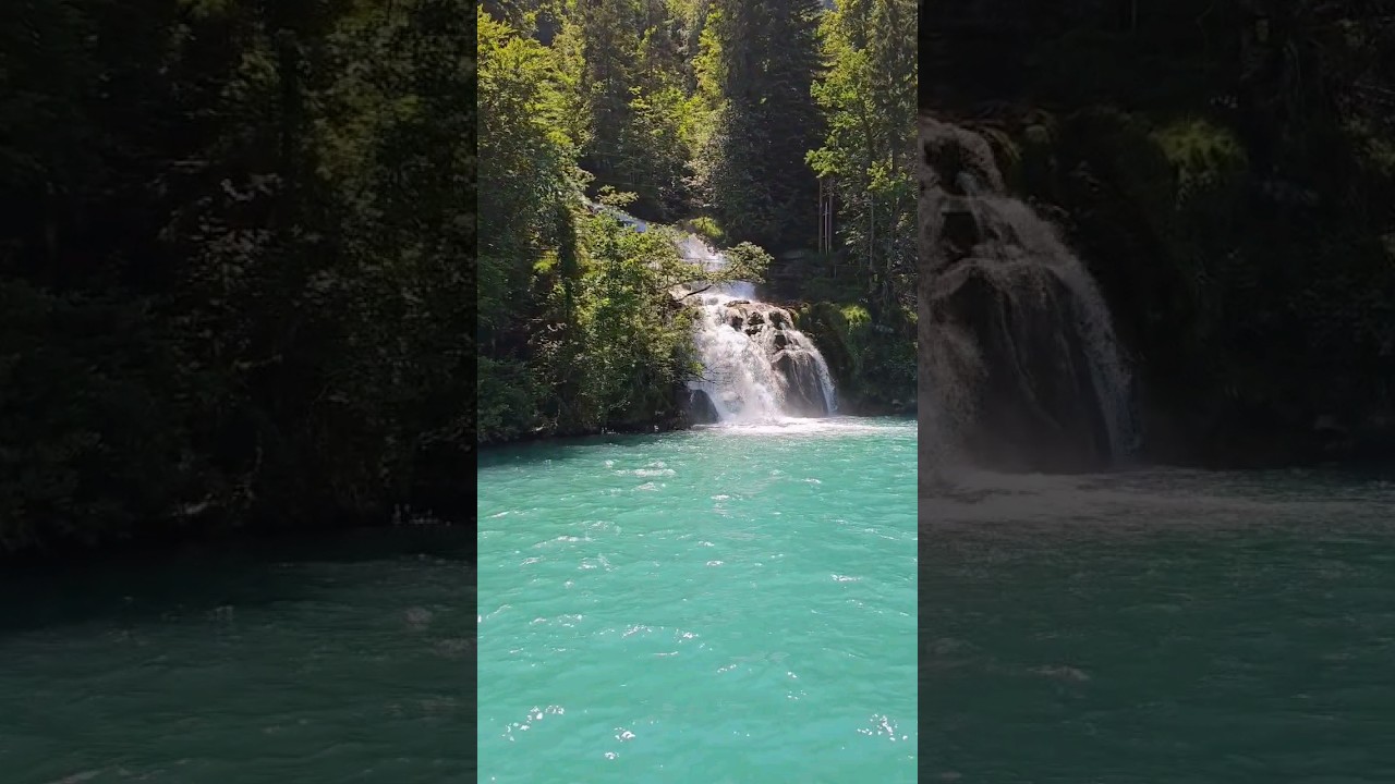 Gorgeous Giessbach Waterfall 😍 Lake Brienz, Switzerland 🇨🇭 #nature #lake #travel #adventure #tour