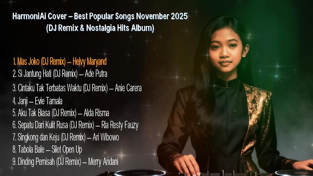 Lagu-Lagu Terpopuler HarmoniAi Cover November 2025 – DJ Remix & Nostalgia