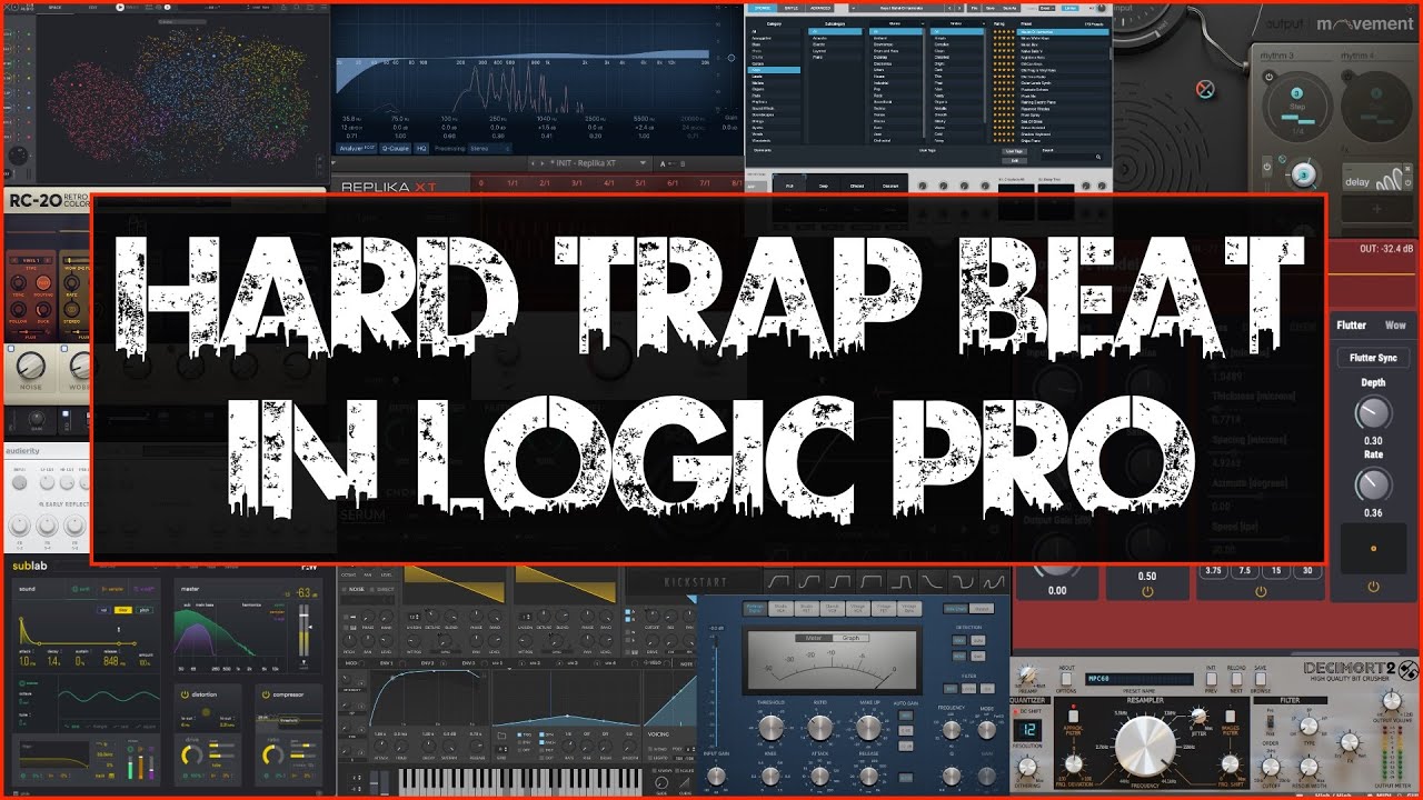 Making a Hard Upbeat Trap Beat from Start to Finish in 7 Minutes - Logic Pro Production Tutorial
